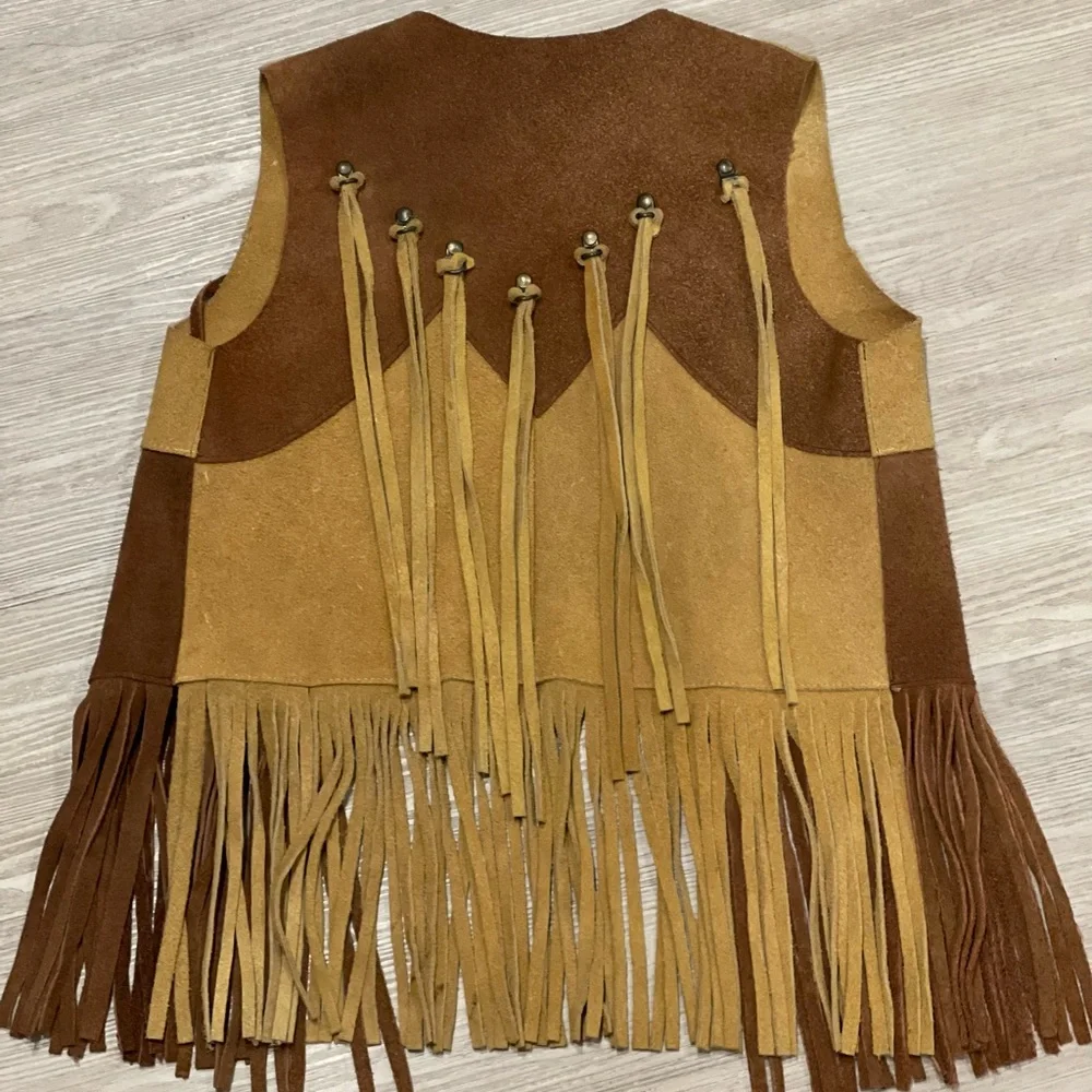 Vintage Fringe Cowboy Vest Jacket - Picture 4 of 7